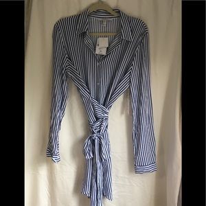 Dress, striped shirtwaist.